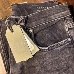 All Saints women’s Black Washed Jeans